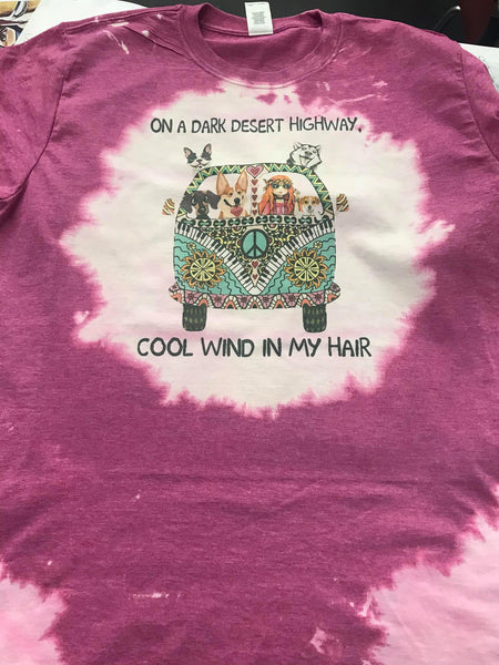 Cool Wind in My Hair Dog Van T-Shirt