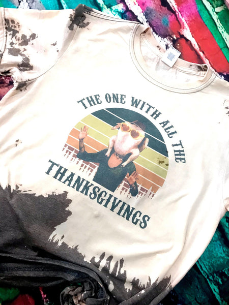 The One With All The Thanksgivings Bleach Out T-Shirt