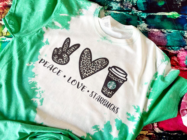 Peace Love SB Bleach Out Tee