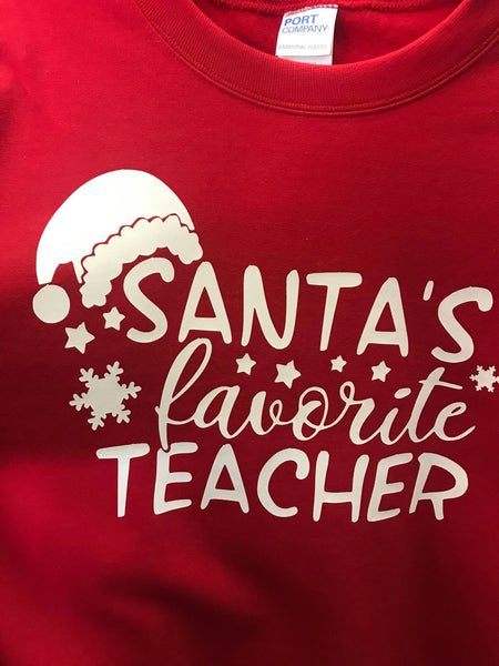 Santa's Favorite Teacher Shirt